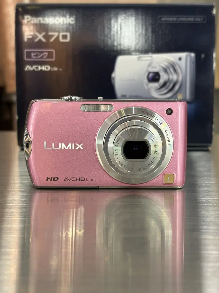 딸기우유/민트급/박스O)파나소닉 루믹스 DMC FX-70 핑크 빈티지